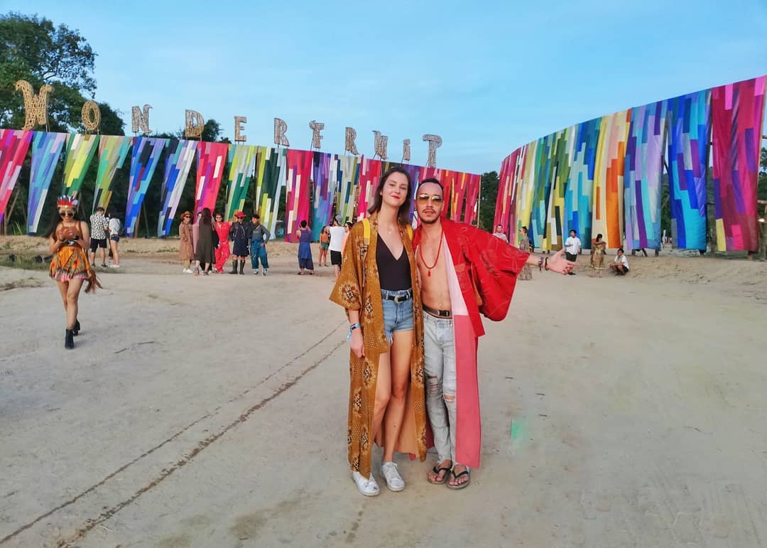 Customer wearing Sumo Vintage